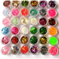 Multi Shapes 12pcs Nail Suit Glitter Pailletten Solvent Resistance Glitter Flakes